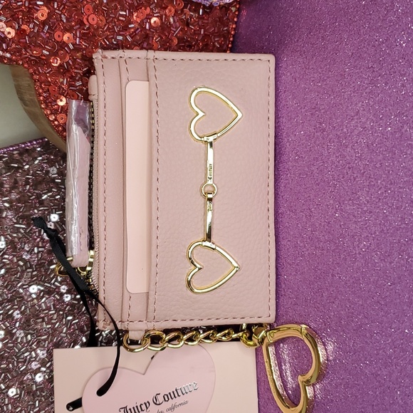 Juicy Couture πNWTπ Light Pink Heart to Heart Small Wallet! πππ - Picture 3 of 10